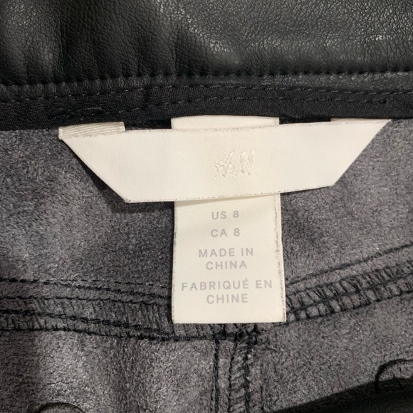 H&M Size 8 Fake Leather Pants - Picture 3 of 5